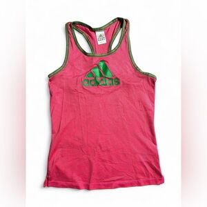 Adidas Jersey Pink Green Tank Size Small